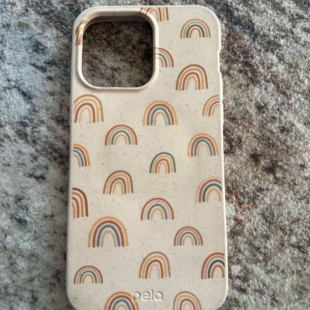 Cream Rainbow Phone Case